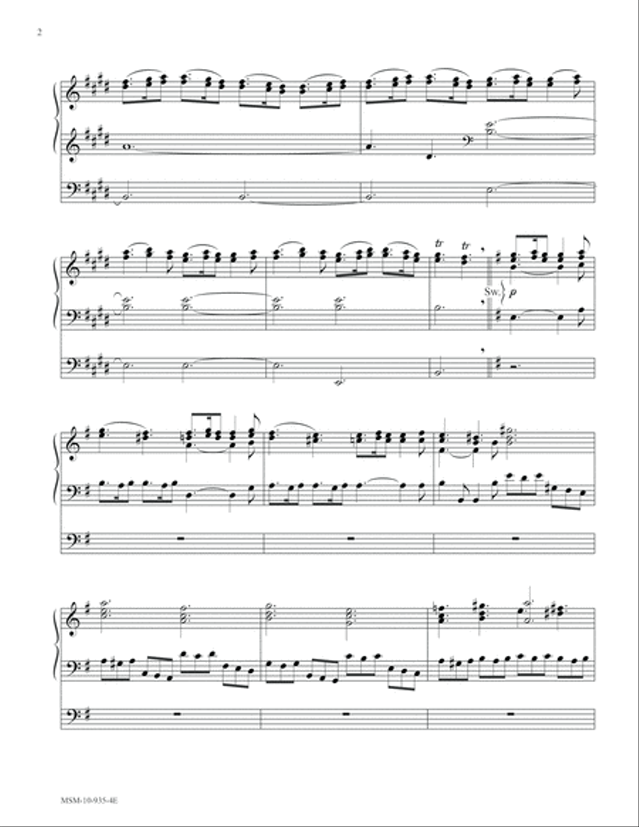 Allegro from La Primavera (Spring) Organ scores gallery preview page 2