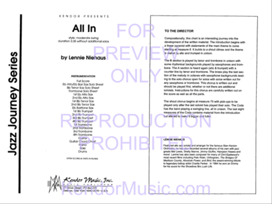 All In All In Jazz Ensemble scores gallery preview page 2