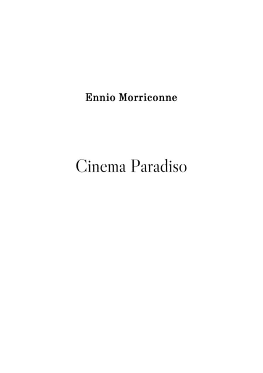 Cinema Paradiso Cinema Paradiso Full Orchestra scores gallery preview page 1