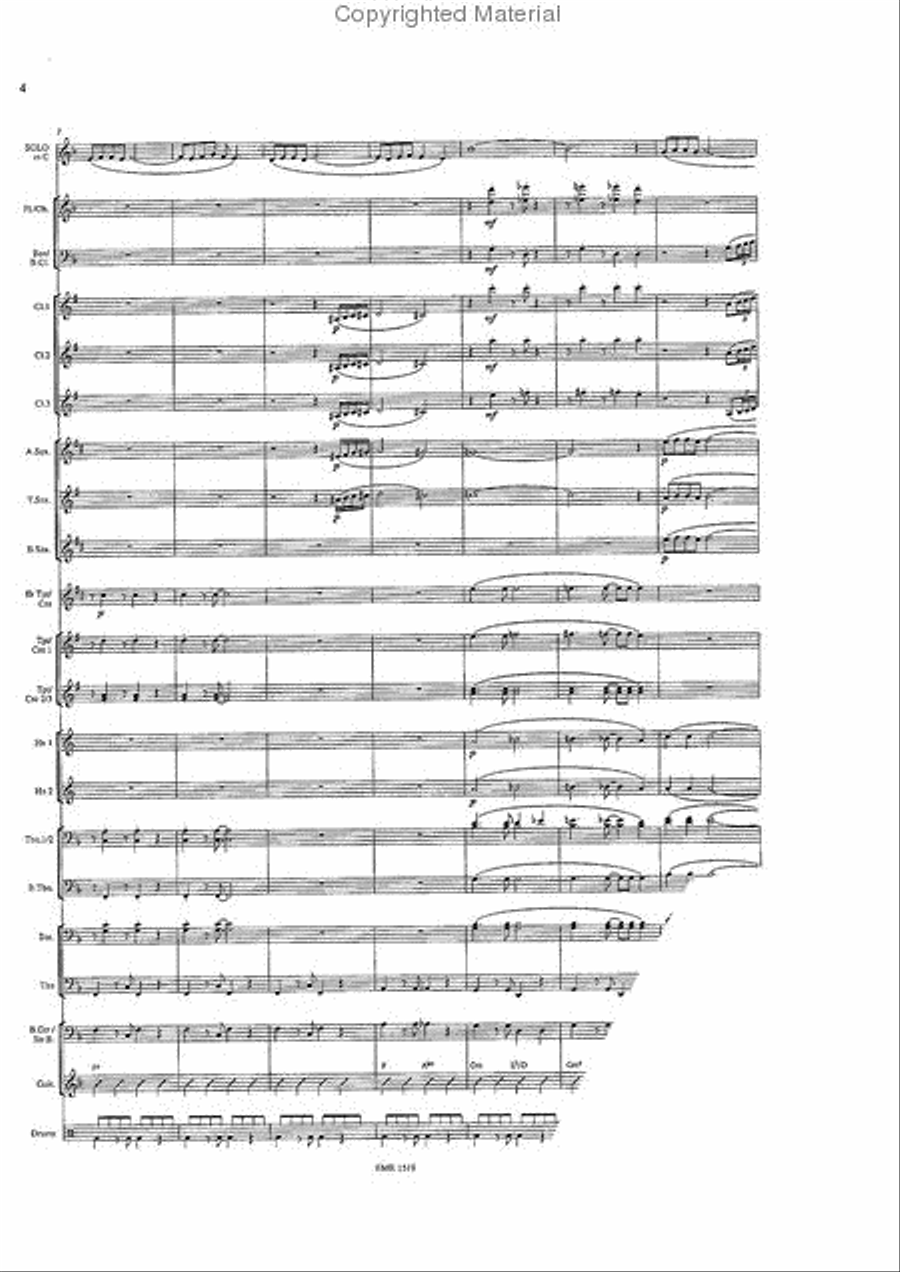 Strangers In The Night Concert Band scores gallery preview page 4