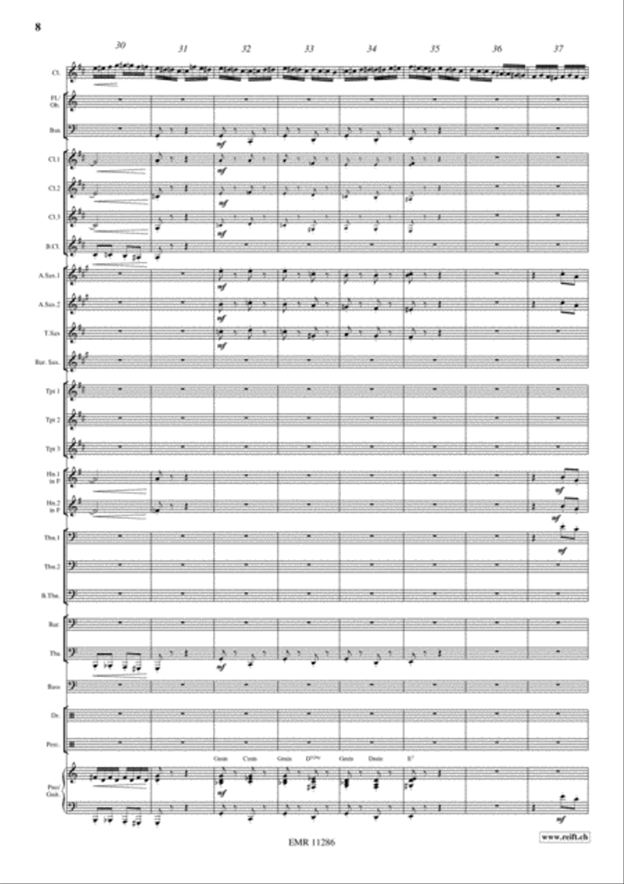 Swingair Bumble Bee Concert Band scores gallery preview page 9