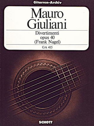 Book cover for Divertimenti, Op. 40