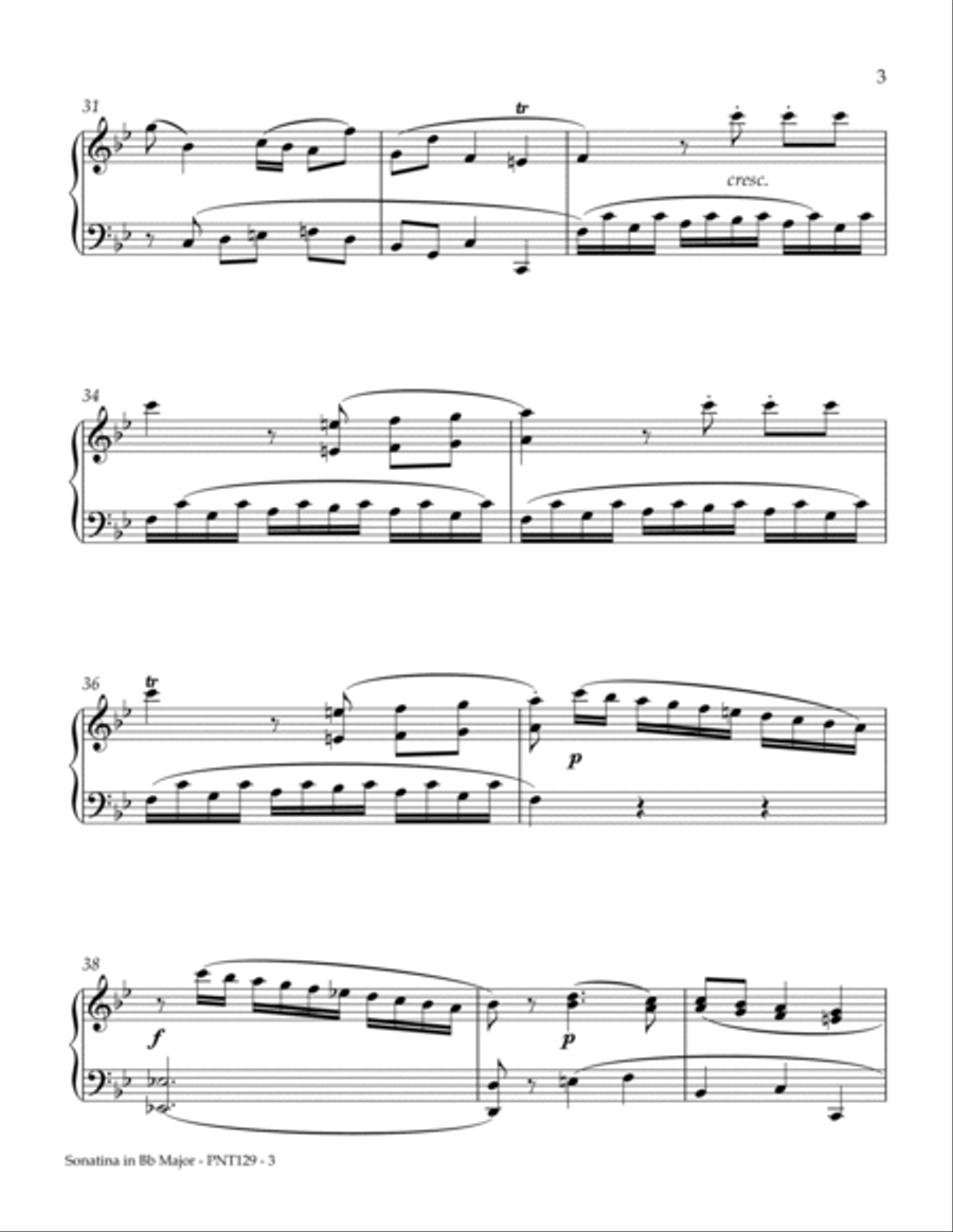 Sonatina Opus 38, Number 2 Piano Method scores gallery preview page 3
