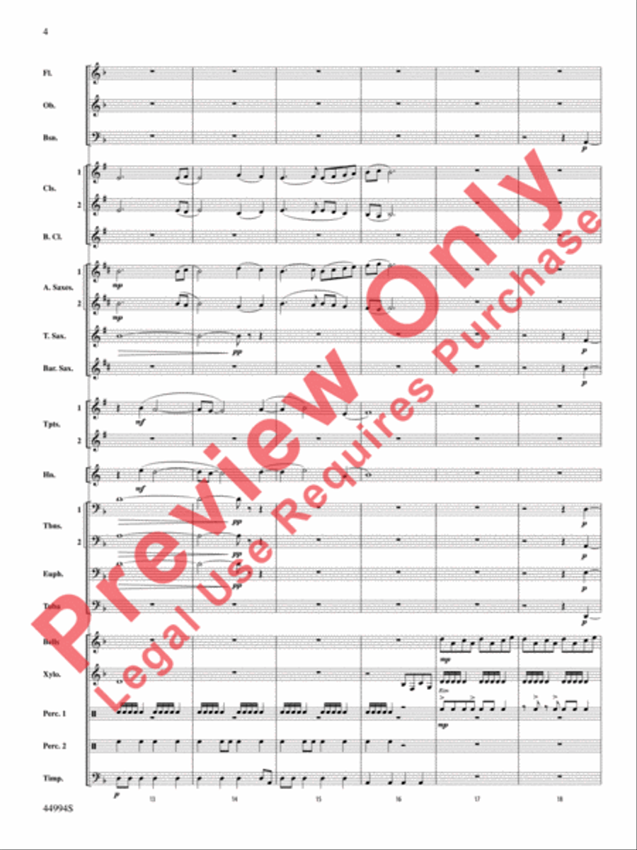 In tantum lux Concert Band scores gallery preview page 5
