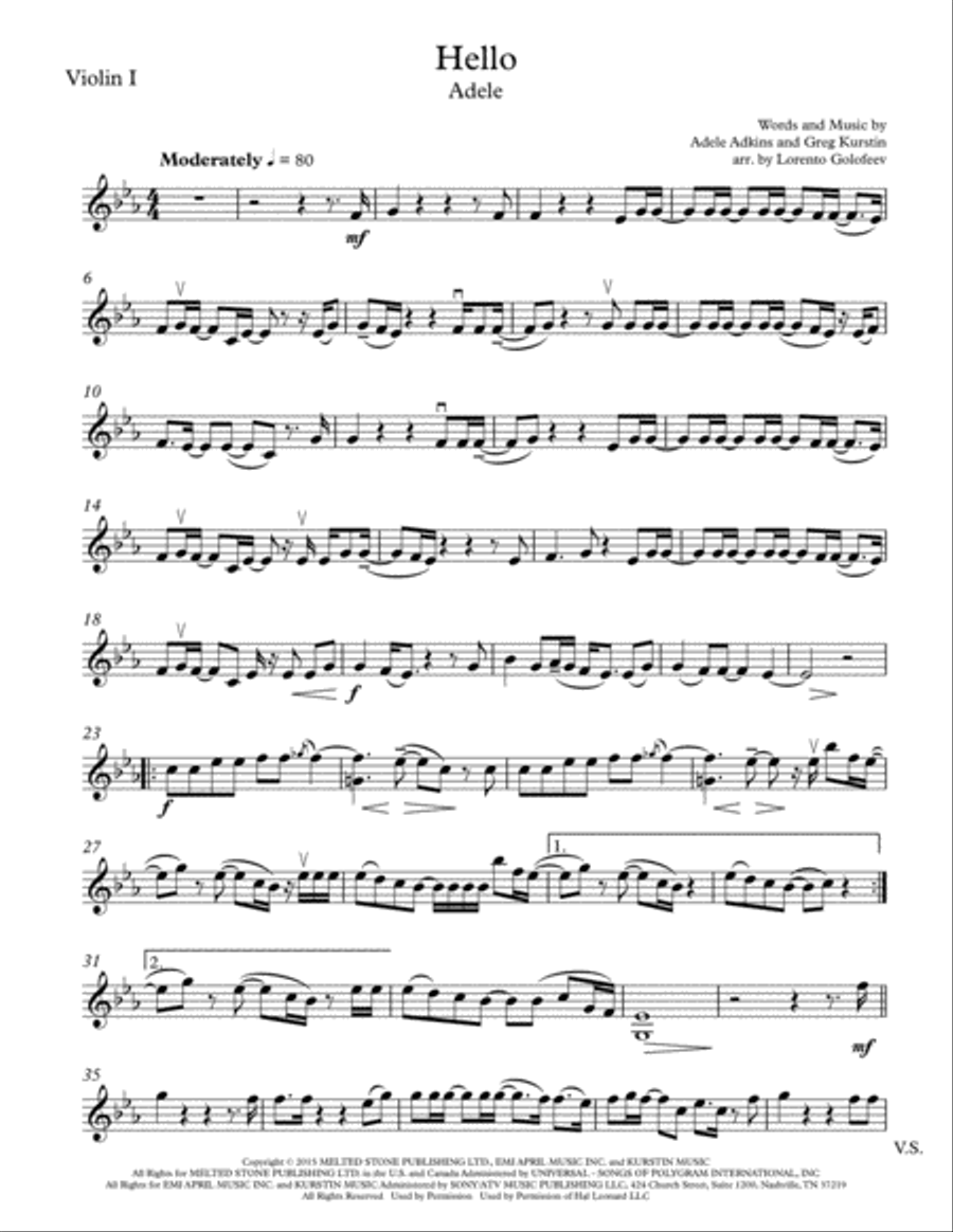 Hello String Quartet scores gallery preview page 1