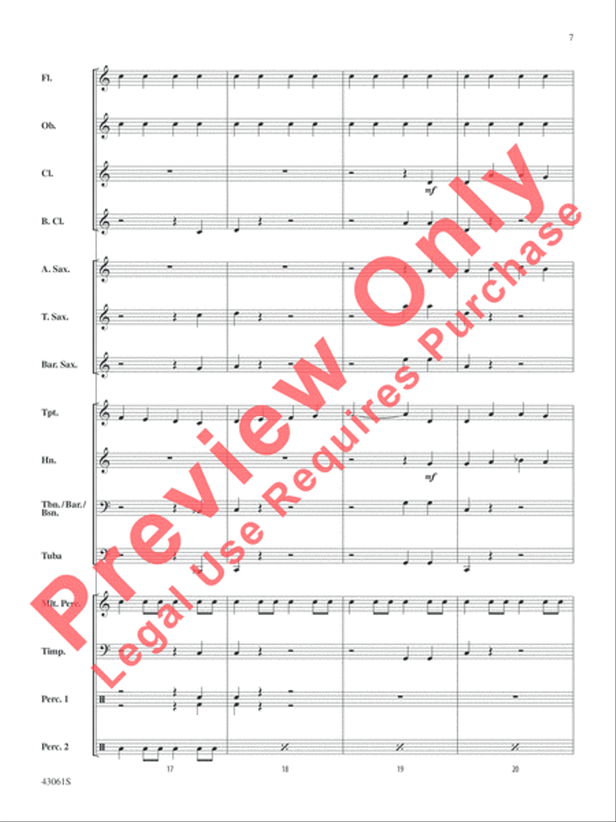 Merry Kisimusi Concert Band scores gallery preview page 8