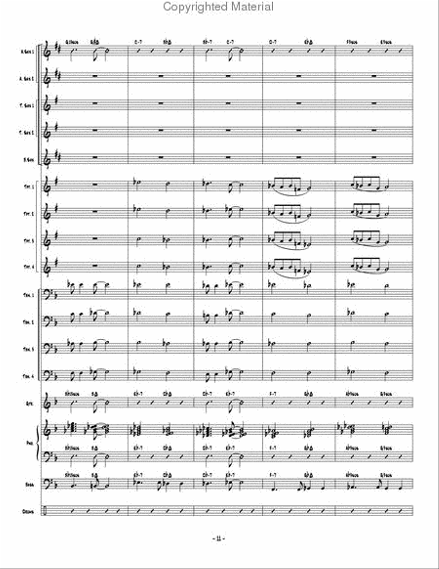 Changing Lanes Jazz Ensemble scores gallery preview page 12