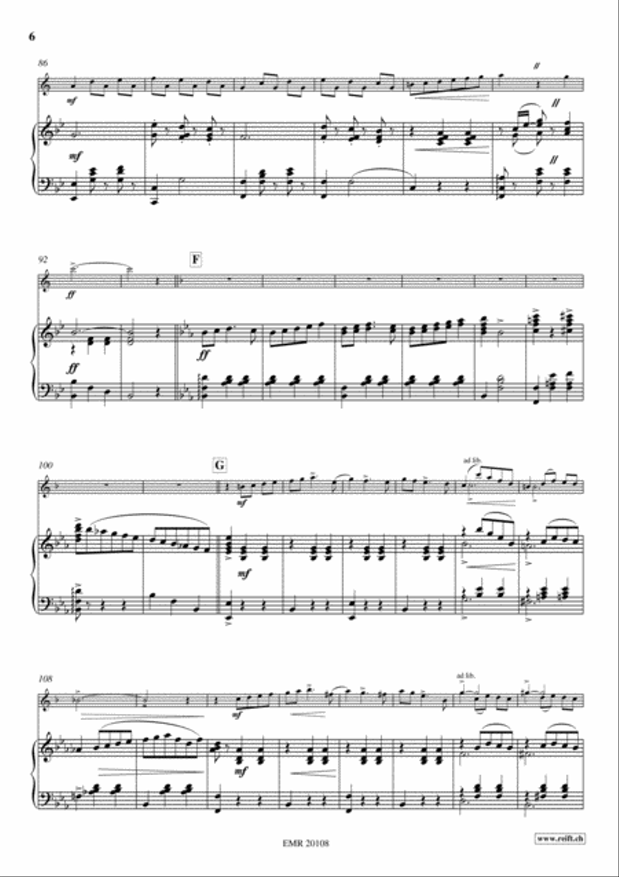 La Petite Suzanne Tenor Saxophone scores gallery preview page 6