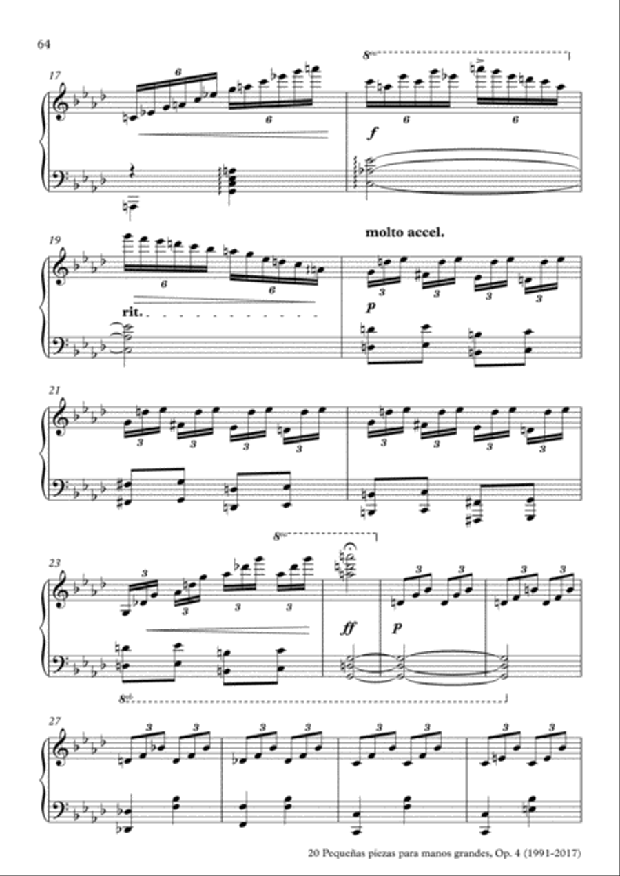 20 Piezas, Op. 4 (2017) No. 16. Ingenio Piano Solo scores gallery preview page 2