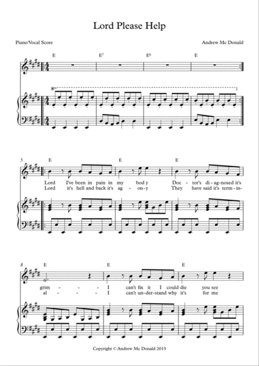 Lord Please Help Voice scores gallery preview page 2