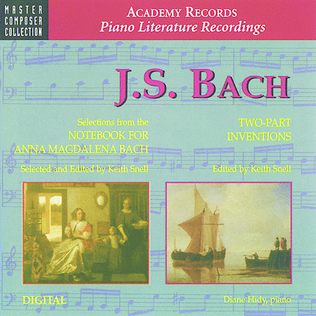 JS Bach - Selections From Notebook For Anna Magdalena Bach & 2-part Inventions (CD)