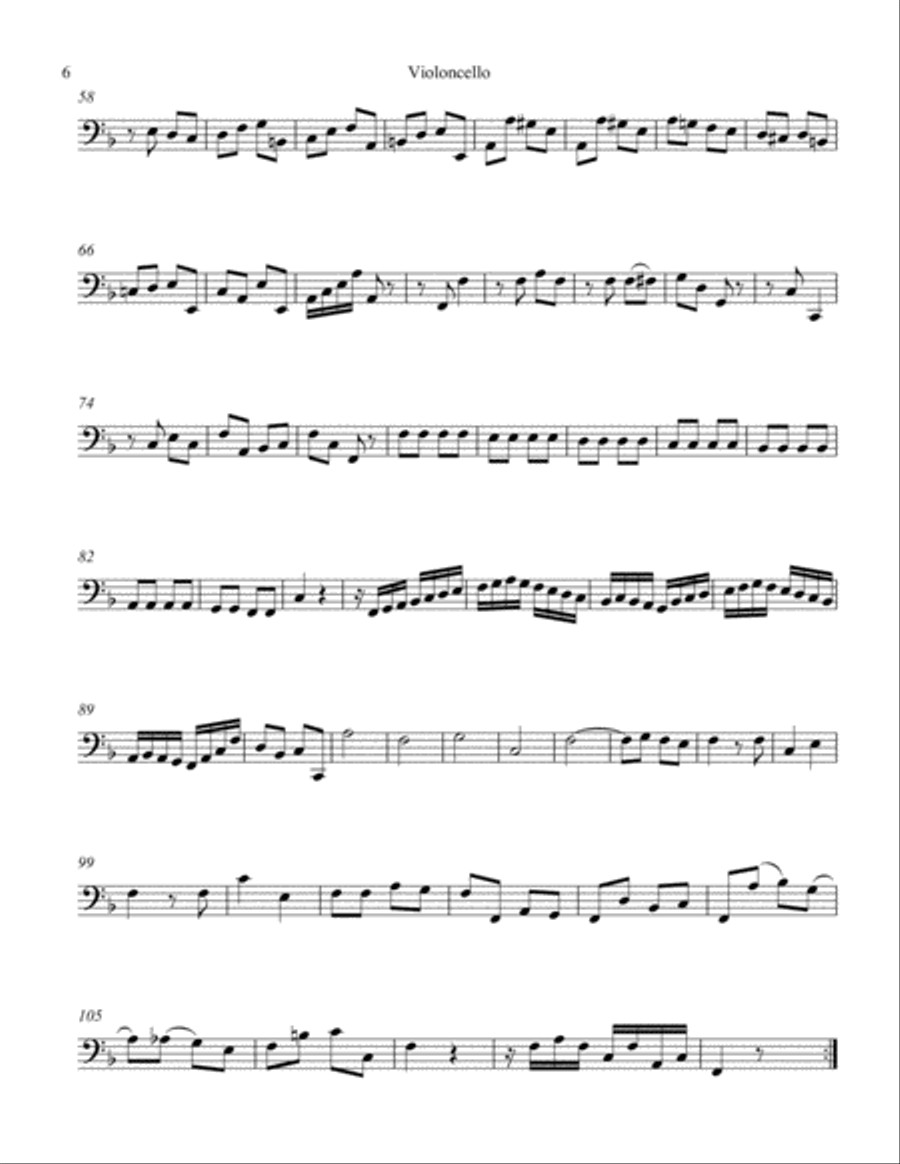 Quartet #4 Op. 20 in F Major String Quartet scores gallery preview page 6