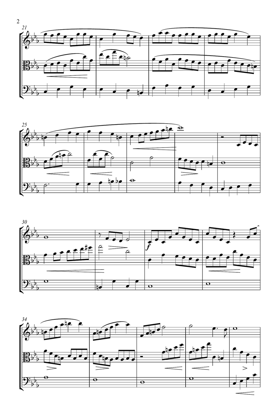 Calliope's Melody String Quartet scores gallery preview page 2