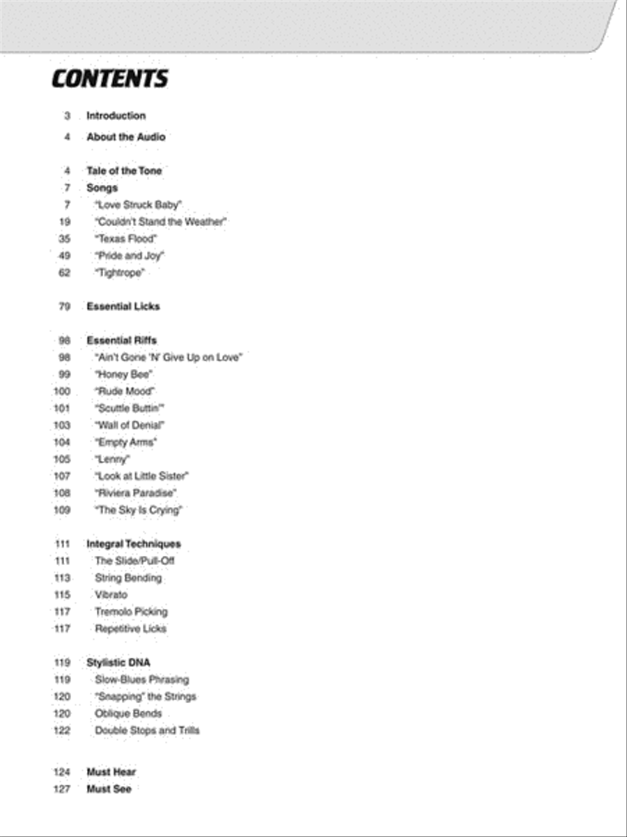 Play like Stevie Ray Vaughan Guitar scores gallery preview page 3