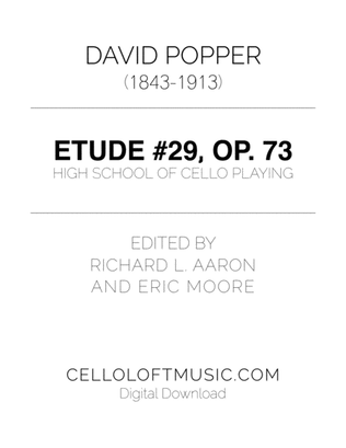 Popper (arr. Richard Aaron): Op. 73, Etude #29