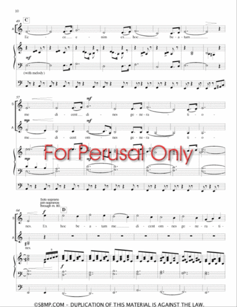 Magnificat - SSAA Choral Book SSAA scores gallery preview page 13