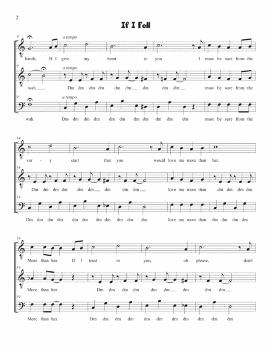 If I Fell TTB scores gallery preview page 2