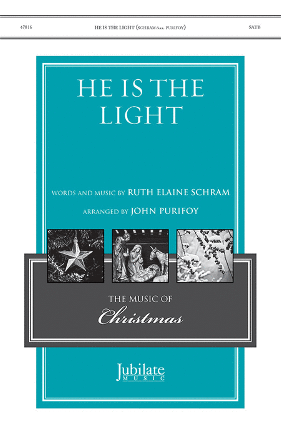 He Is the Light 4-Part scores gallery preview page 1