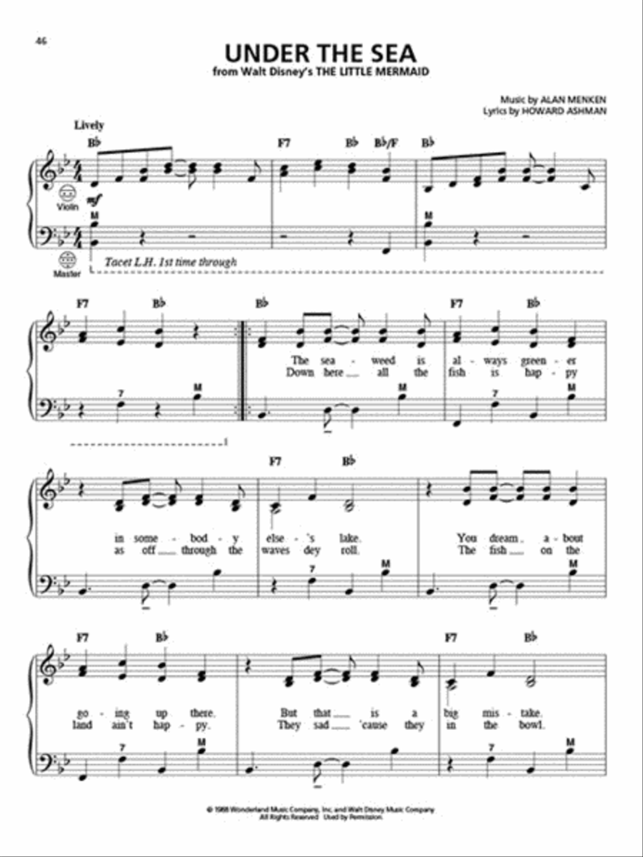 Disney Songs for Accordion – 3rd Edition Accordion scores gallery preview page 6