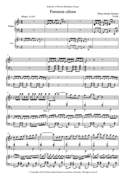 Fantasia cilena for Organ and Piano
