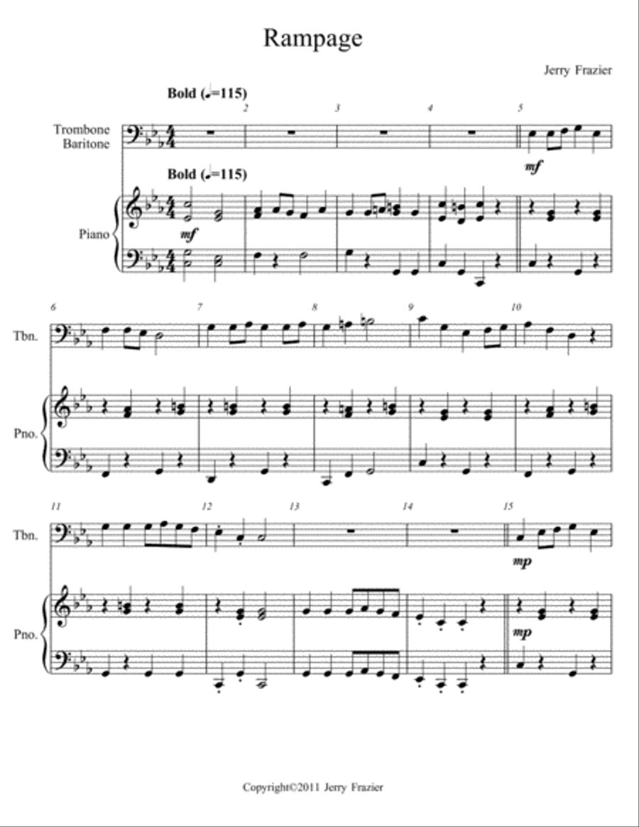Rampage Rampage Piano Accompaniment scores gallery preview page 2
