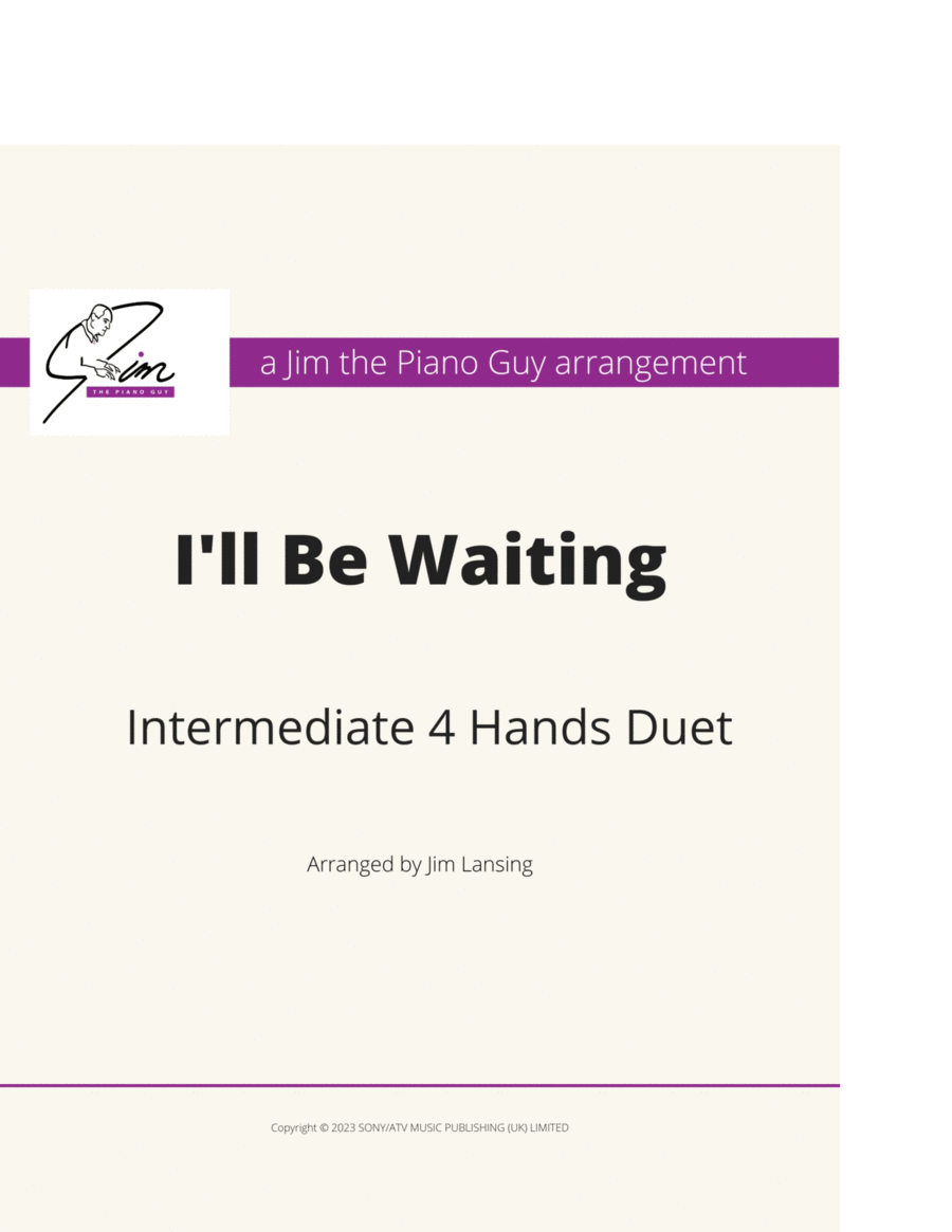 I'll Be Waiting Piano Method scores gallery preview page 1
