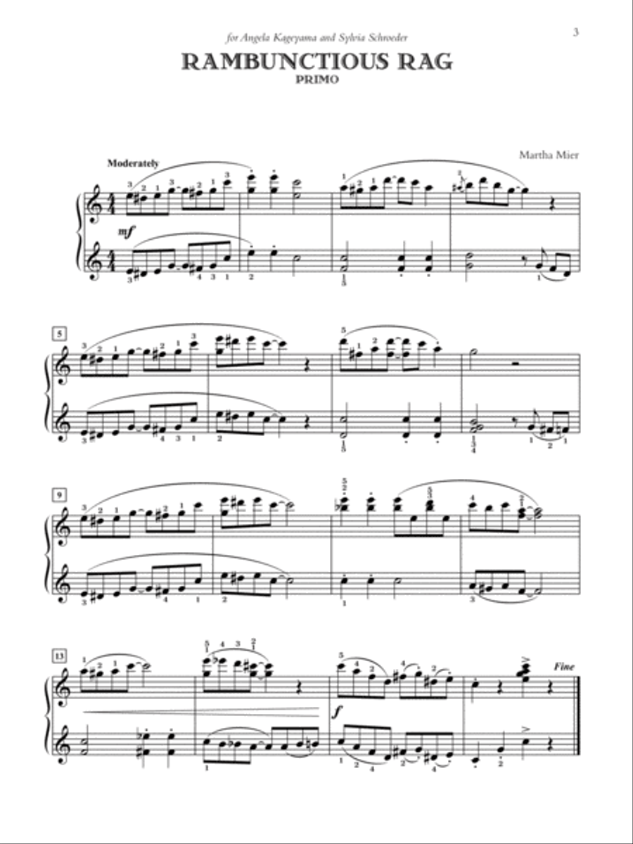 Jazz, Rags & Blues for Two, Book 5 Small Ensemble scores gallery preview page 4