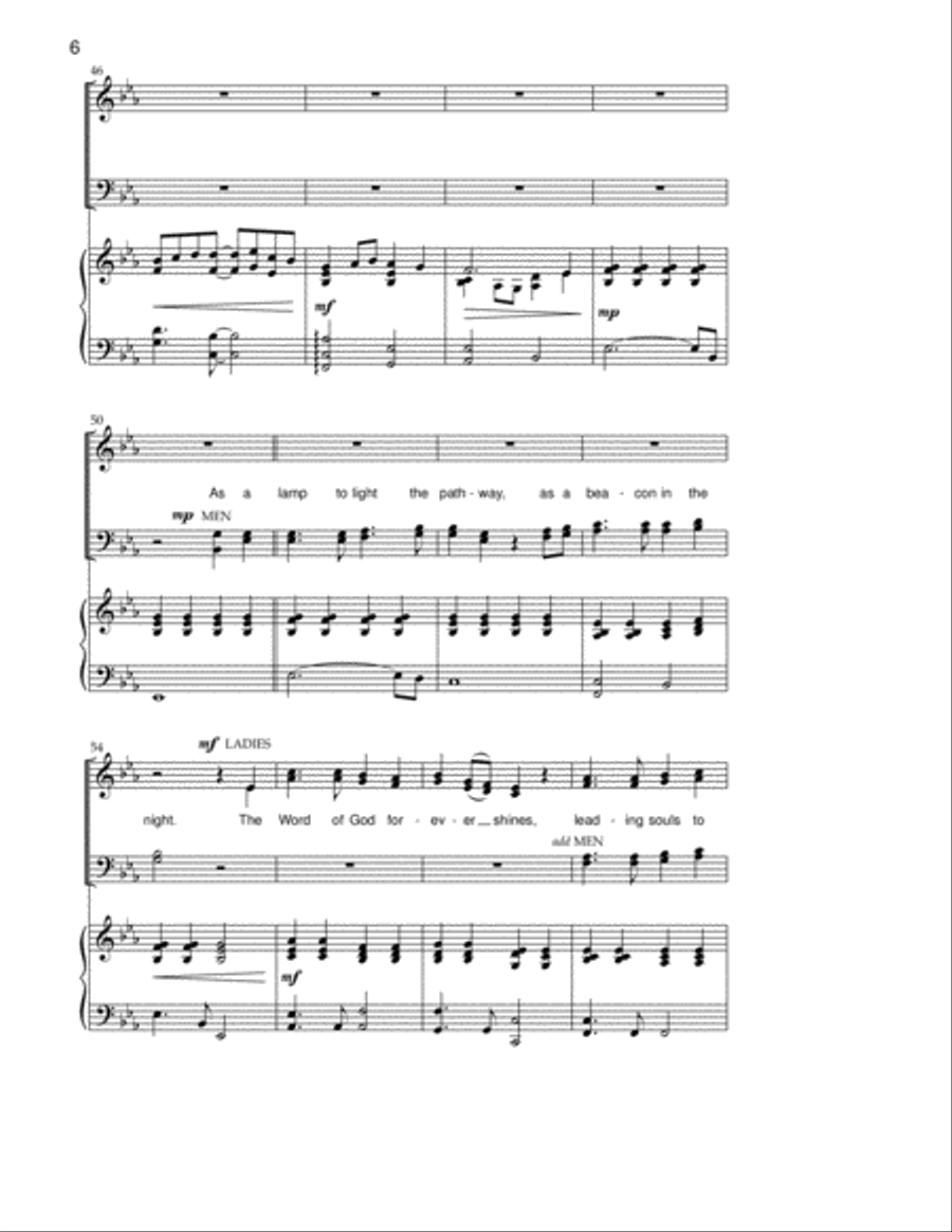 Every Word Of God 4-Part scores gallery preview page 5