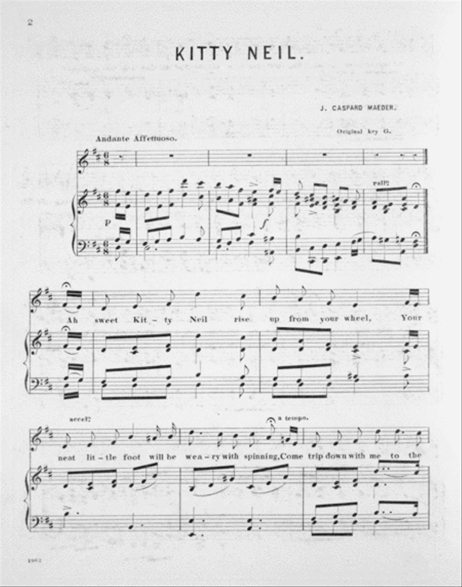 Kitty Nell. Irish Ballad Voice scores gallery preview page 2
