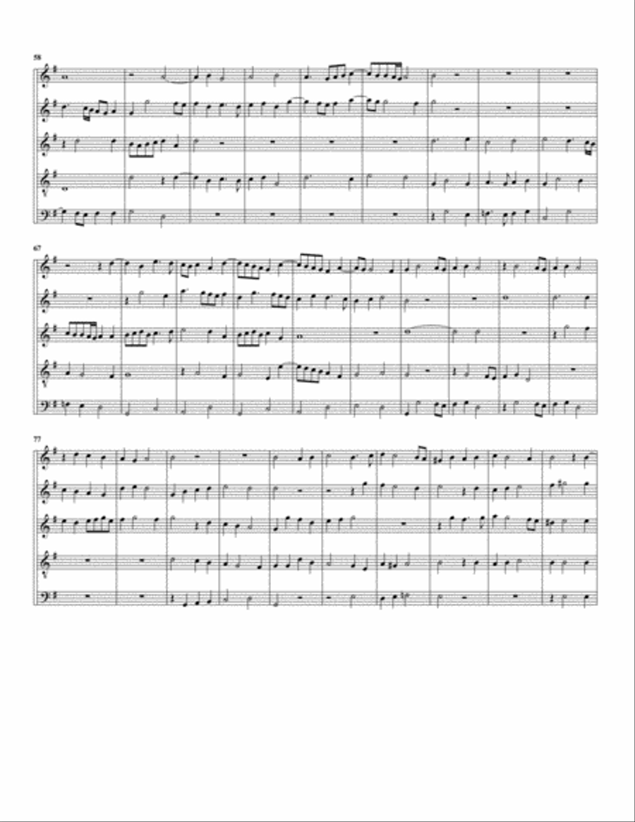 Ave Regina Coelorum (arrangement for 5 recorders) Recorder scores gallery preview page 4