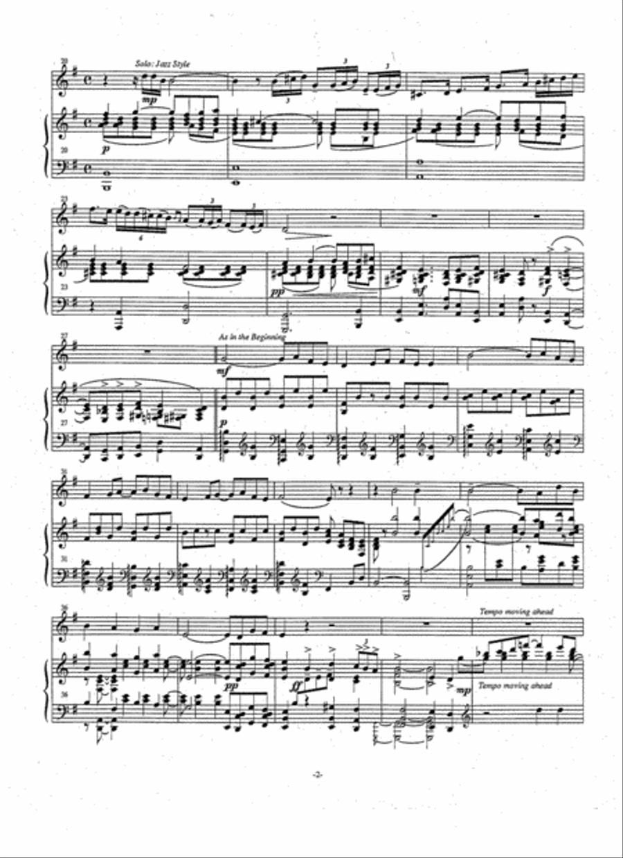 Pavane Trumpet Solo scores gallery preview page 2