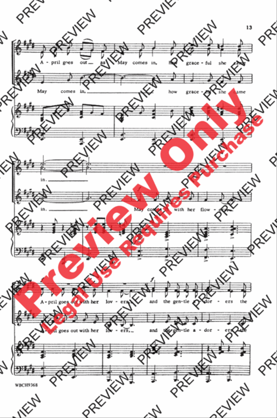 Three Spanish Ballades Women's Choir scores gallery preview page 13