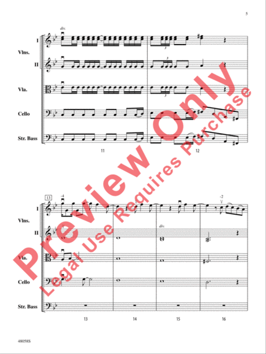 Selections from Hamilton String Orchestra scores gallery preview page 6