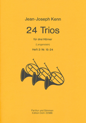 24 Trios für drei Hörner -Heft II: Nr. 15-24-