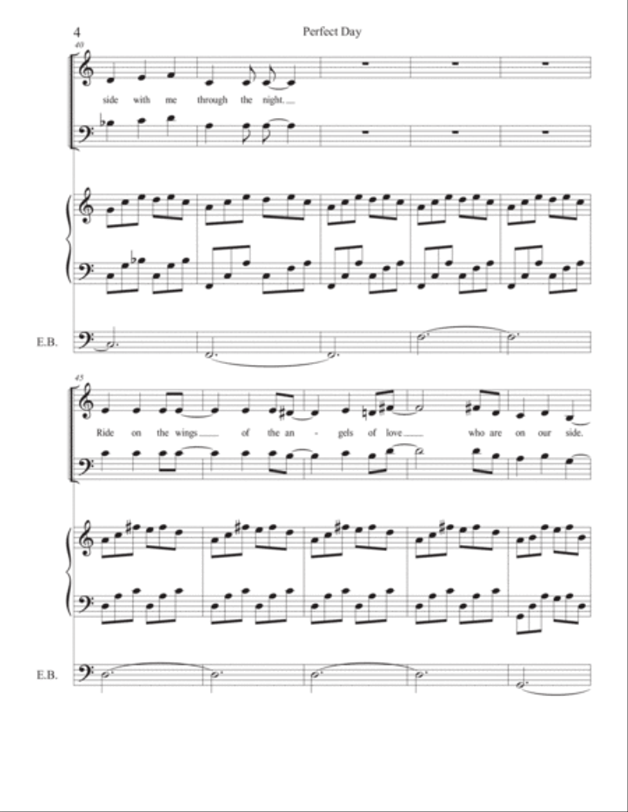 Perfect Day Choir scores gallery preview page 6