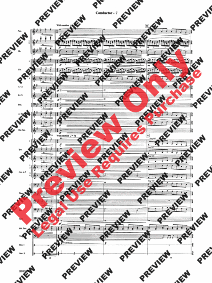 Twas in the Moon of Wintertime Concert Band scores gallery preview page 9