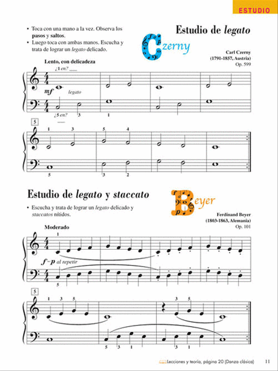 Tecnica e Interpretacion - Libro Dos de Dos Nivel 2 Piano Method scores gallery preview page 4