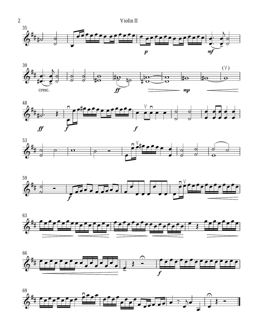 Gloria in excelsis Deo String Quartet scores gallery preview page 4