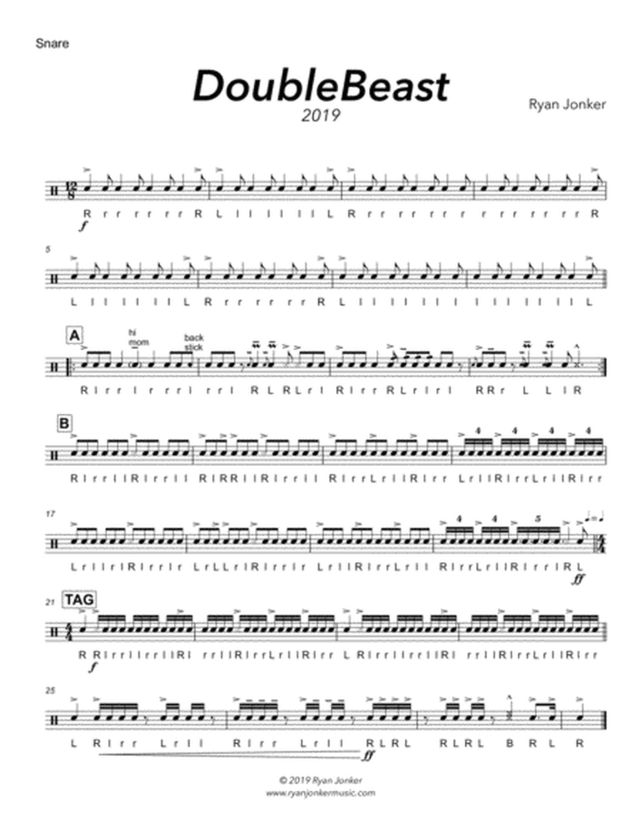 DoubleBeast (Drumline Exercise) image number null