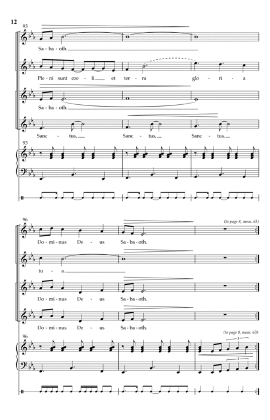 Benedictus & Sanctus (from Missa Brevis) SSAA scores gallery preview page 10