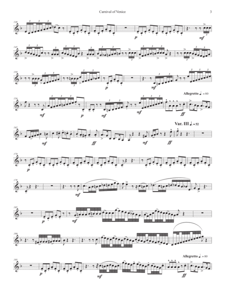 Arban: Carnival of Venice (for two Bb trumpets + tuba) image number null