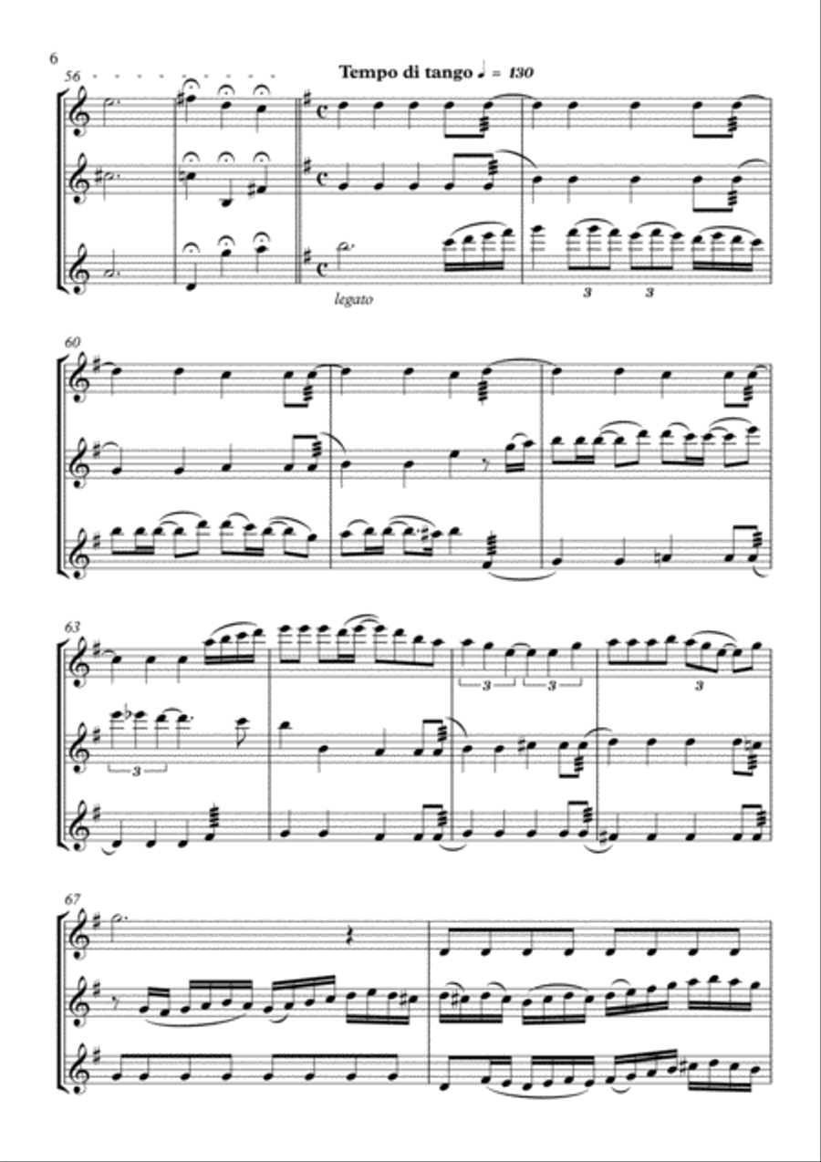 Forever Love Forever Love Woodwind Trio scores gallery preview page 6