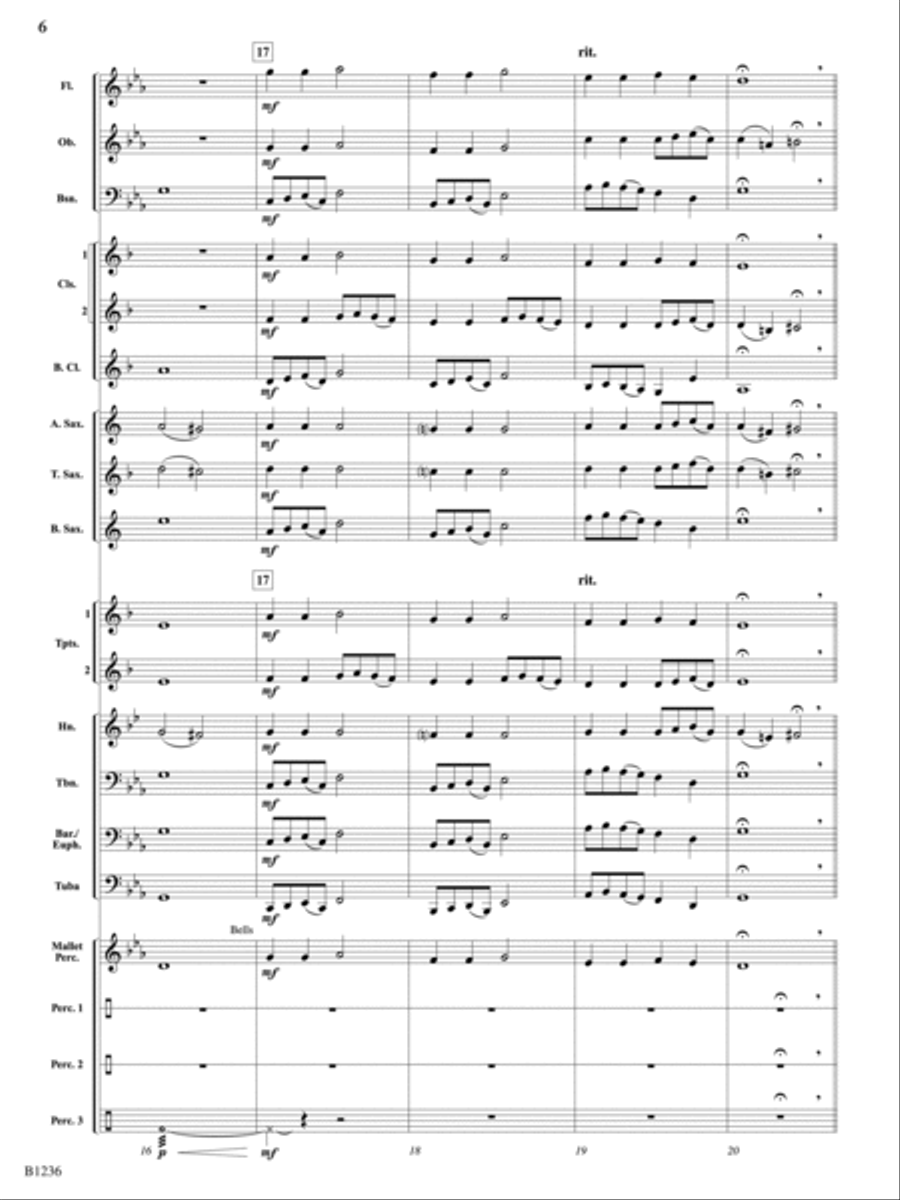 Chorale and Mystic Chant: Score Concert Band scores gallery preview page 6