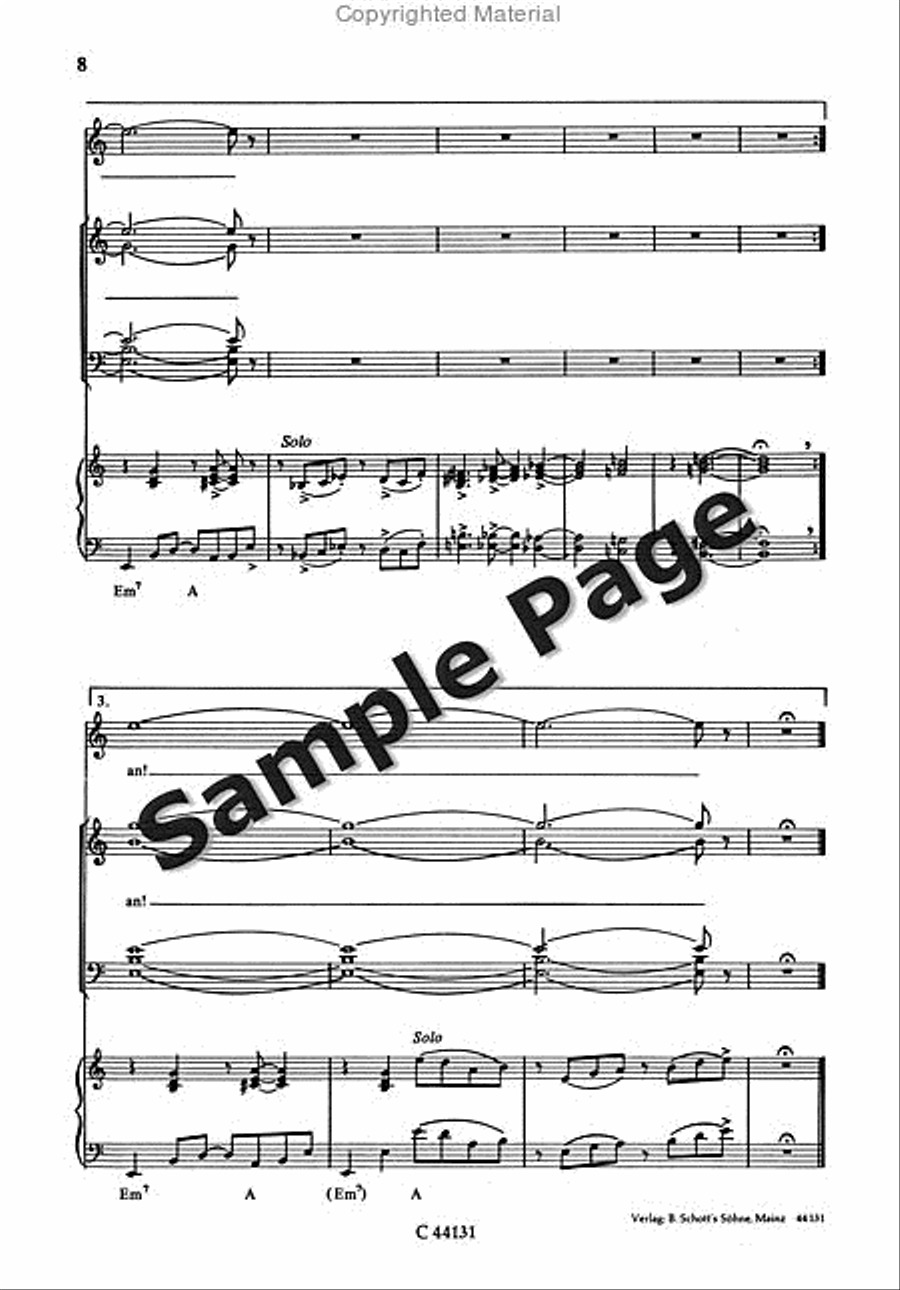 Poos H Singen Heisst Verstehen 4-Part scores gallery preview page 9