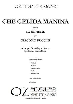 Che gelida manina, from La Boheme, by Giacomo Puccini, arranged for String Orchestra by Adrian Mansu