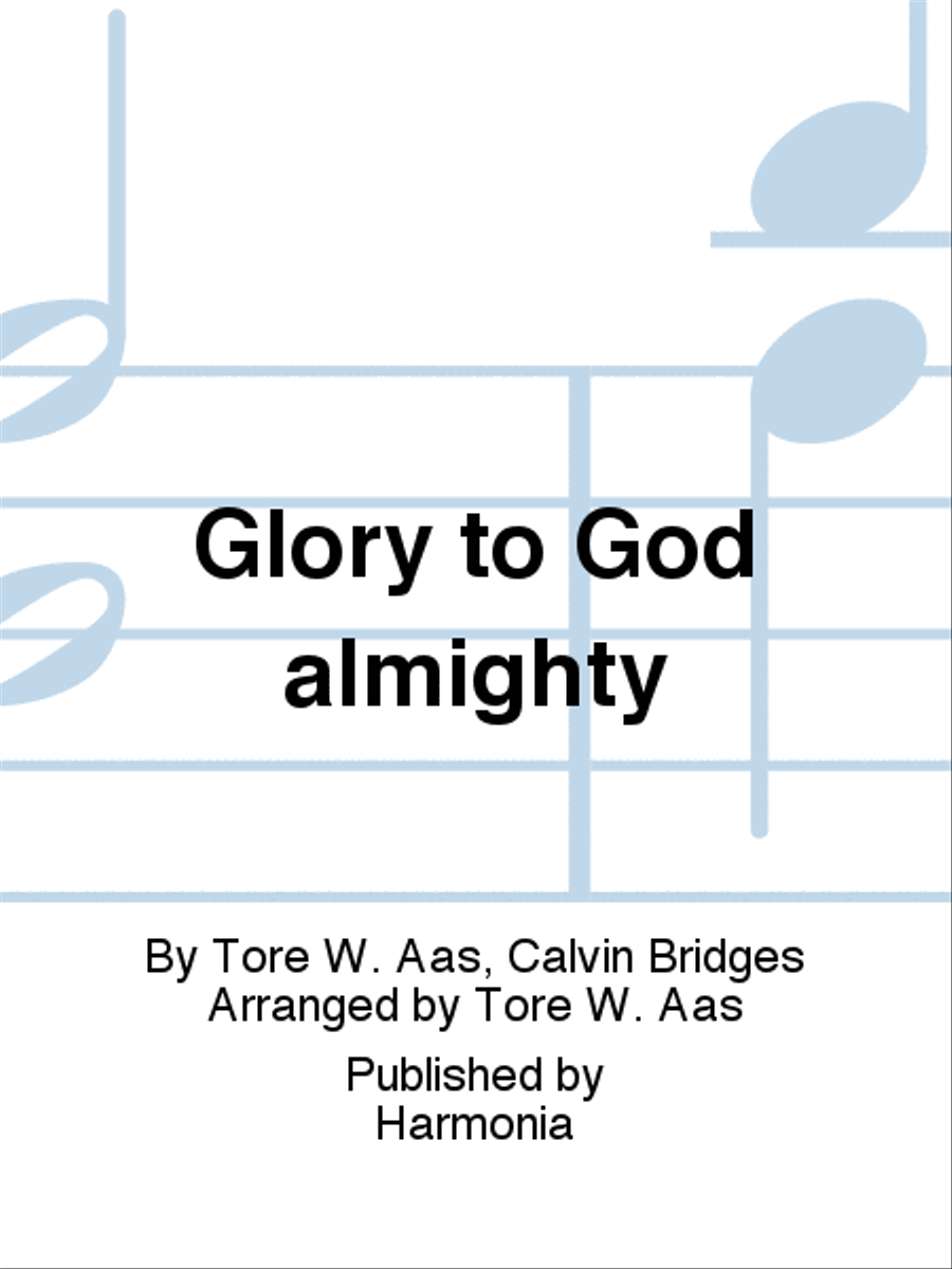 Glory to God almighty SSATB scores gallery preview page 1