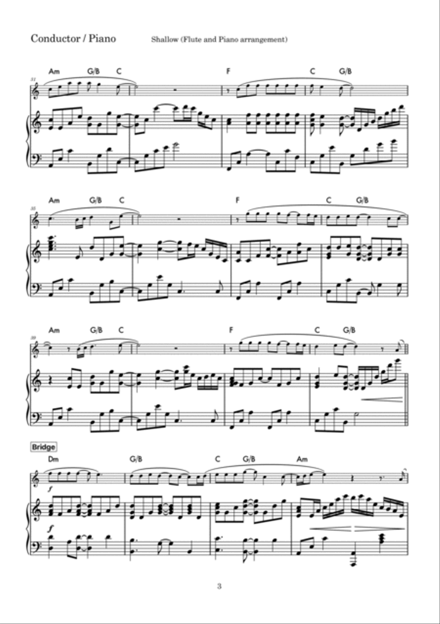 Shallow Shallow Flute Solo scores gallery preview page 3