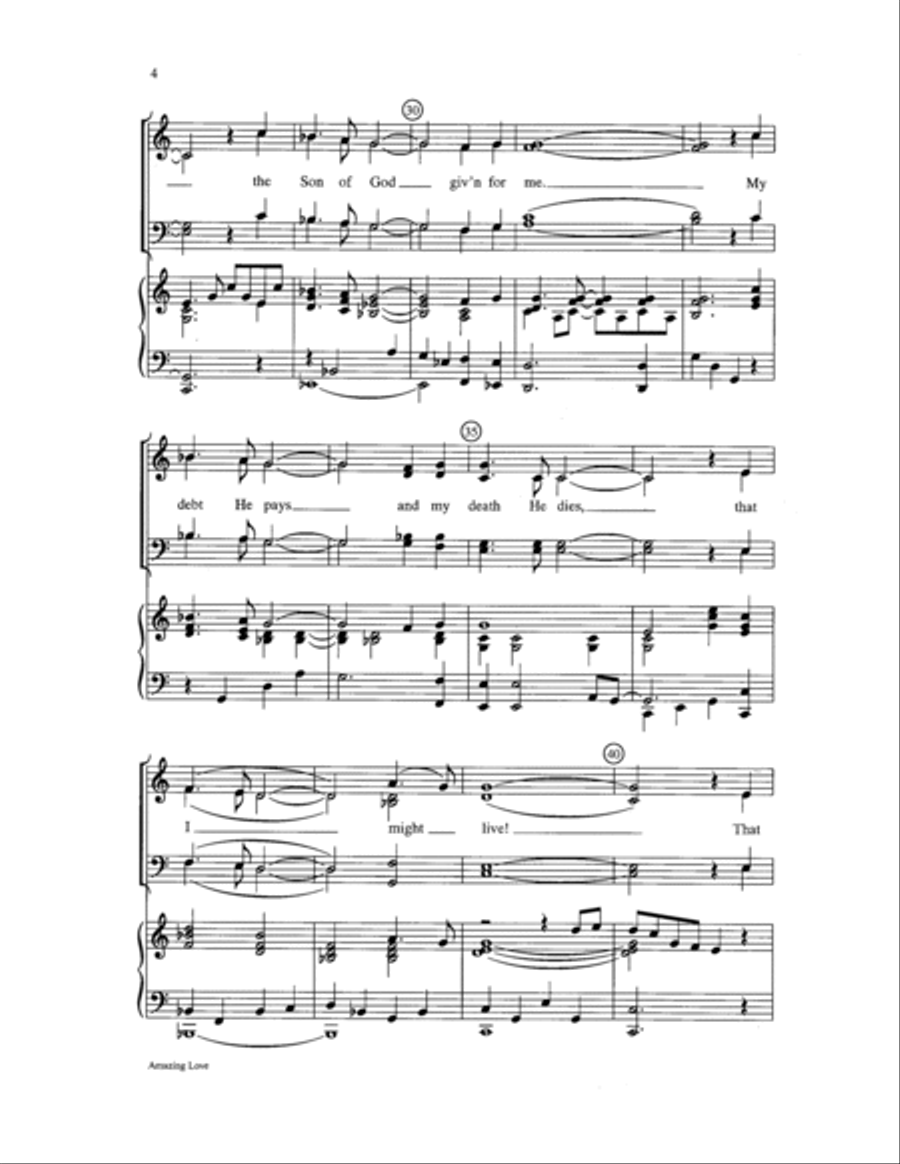 Amazing Love Choir scores gallery preview page 4