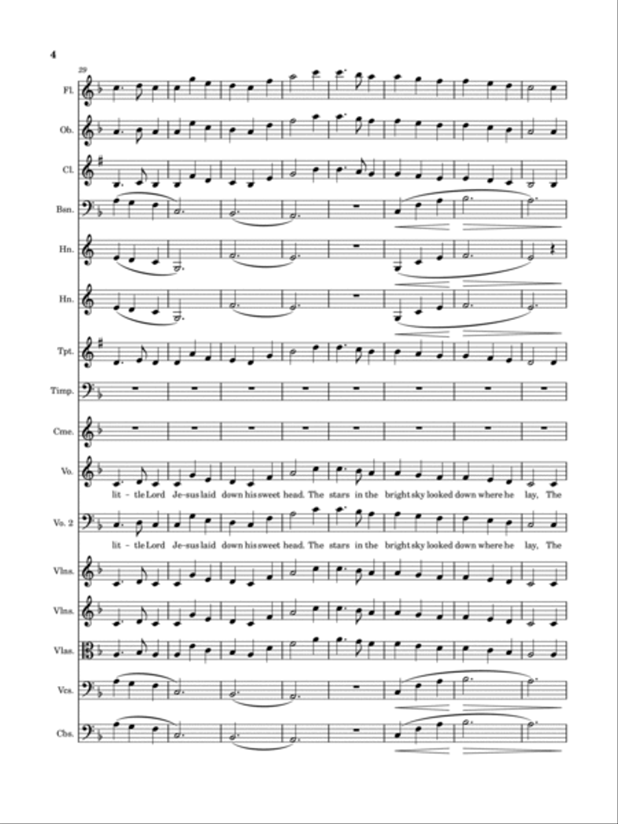 Away In A Manger Chamber Orchestra scores gallery preview page 6