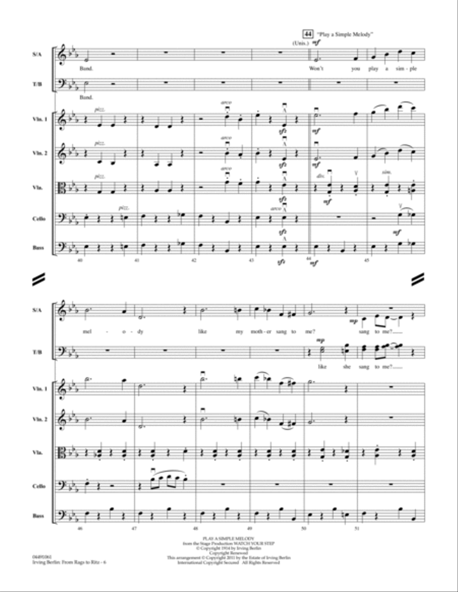 Irving Berlin: From Rags To Ritz - Full Score Orchestra scores gallery preview page 6